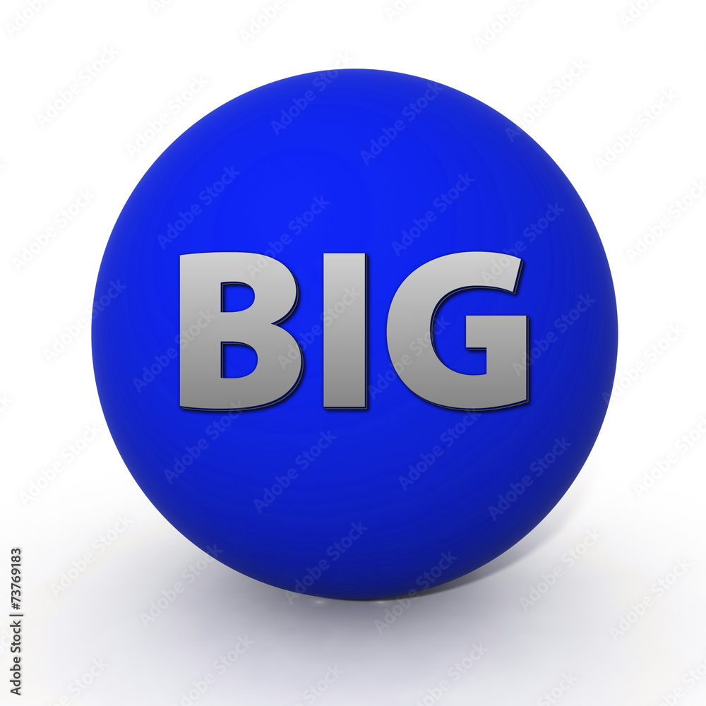 Big circular icon on white background Big circular icon on white background
