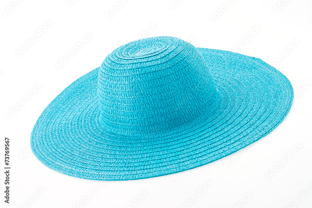 Straw hat isolated on white background Straw hat isolated on white background