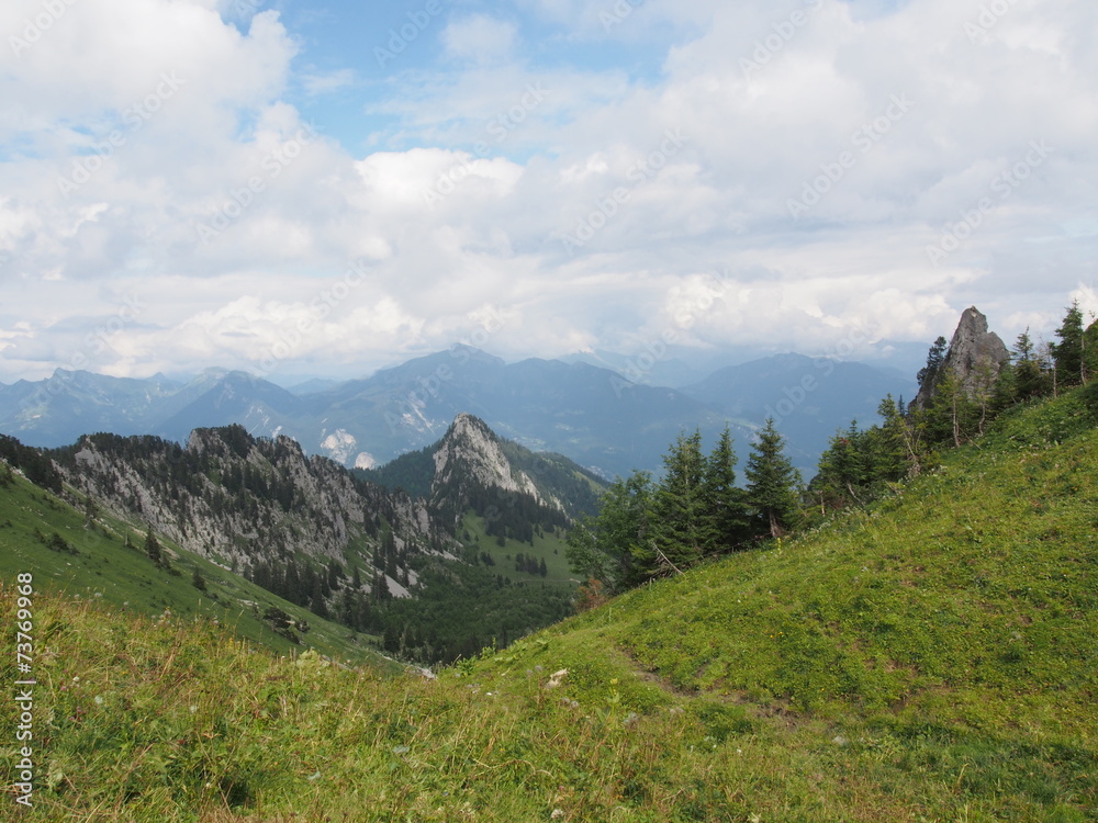 Paysage de montagne, Haute-Savoie