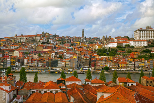 Porto old town and river Douro. Portugal