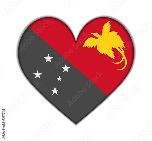Free Download Papua New Guinea heart flag vector - GFXLoad