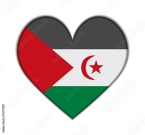 Sahrawi Arab Democratic Republic heart flag vector Free Download Sahrawi Arab Democratic Republic heart flag vector - GFXLoad