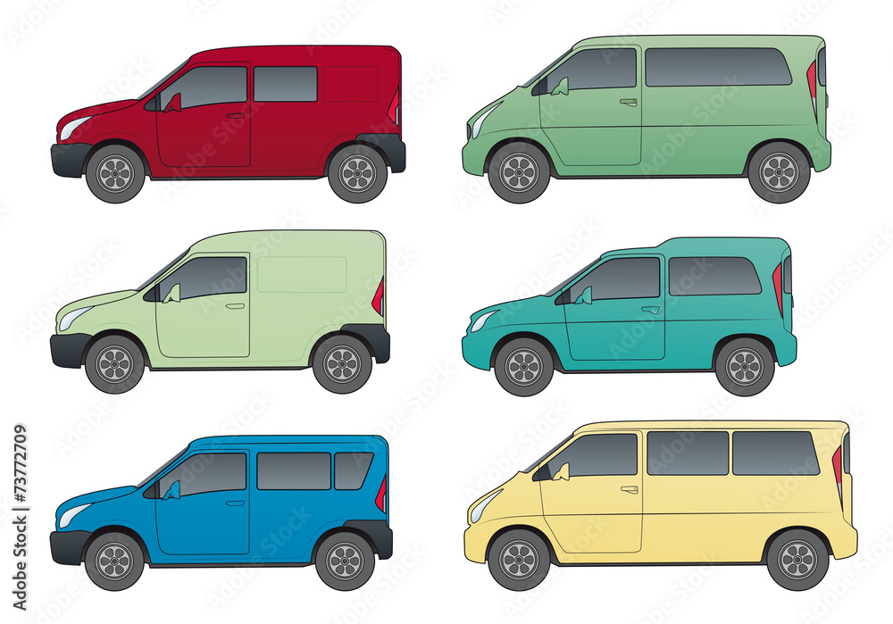 Fototapeta premium Transporter, Kleinbusse