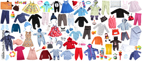 clothes for children background