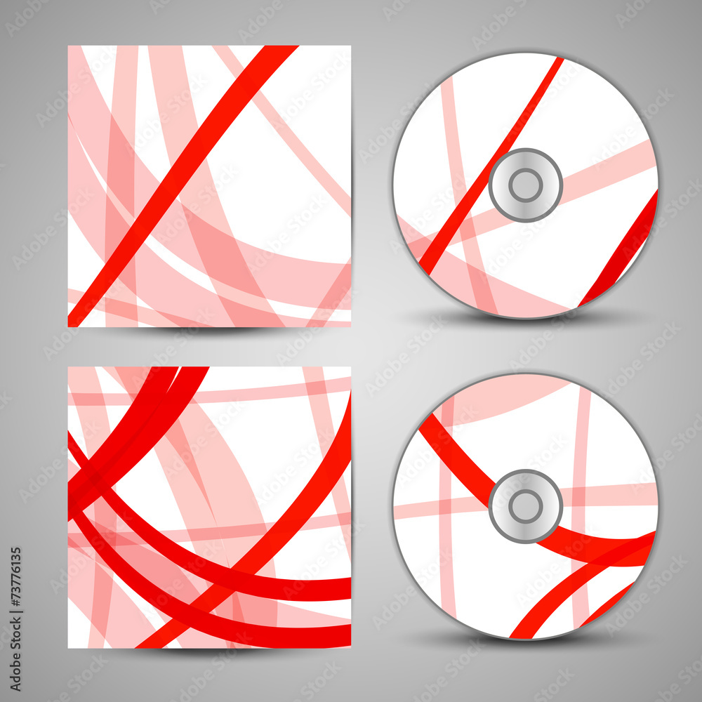 Vector cd cover set for your design Stock Vector Adobe Stock