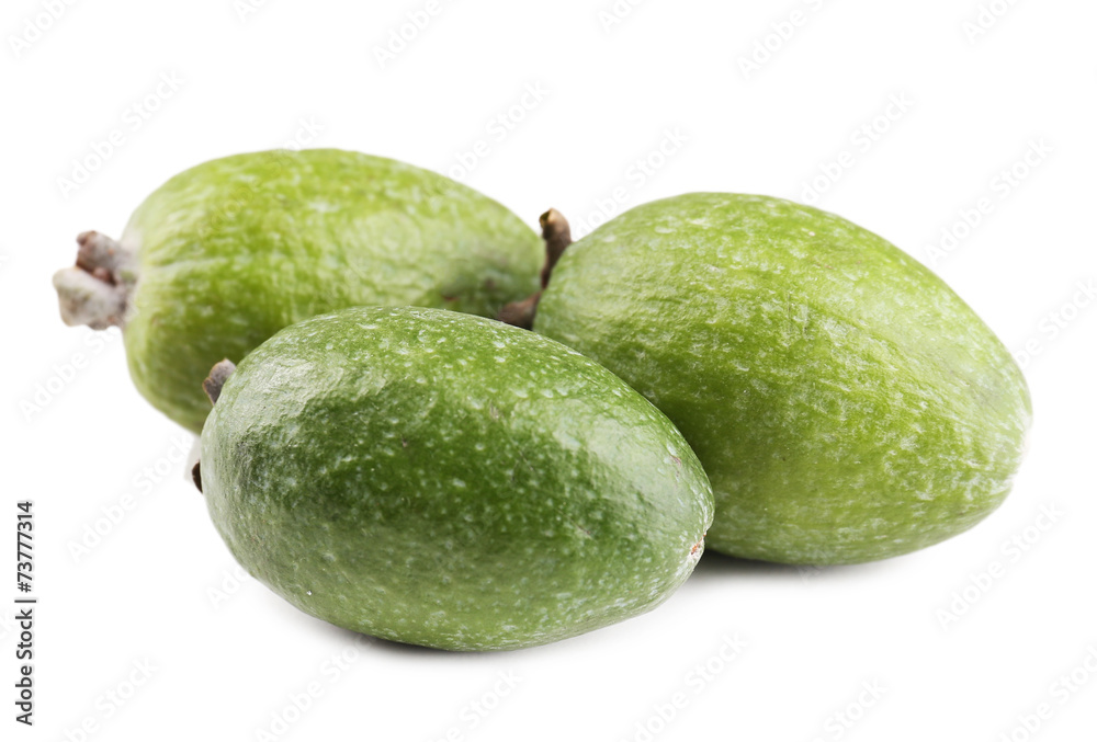 Feijoa isolated on white