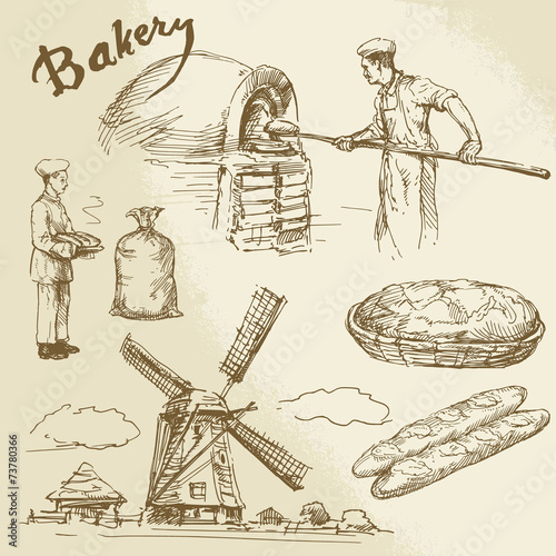 baker, bakery, bread