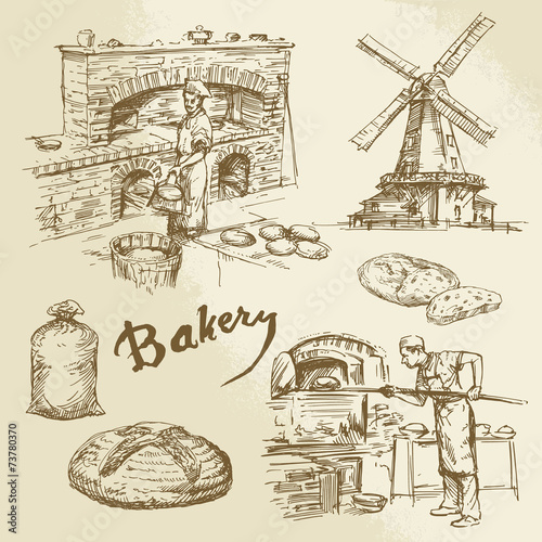 baker, bakery, bread