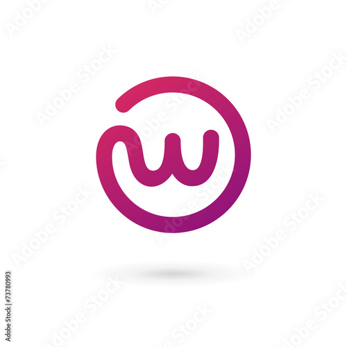 Letter W logo icon design template elements