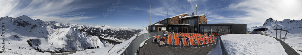 Obraz premium Panorama Oberstdorf Skigebiet