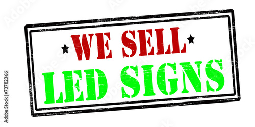 We sell led signs