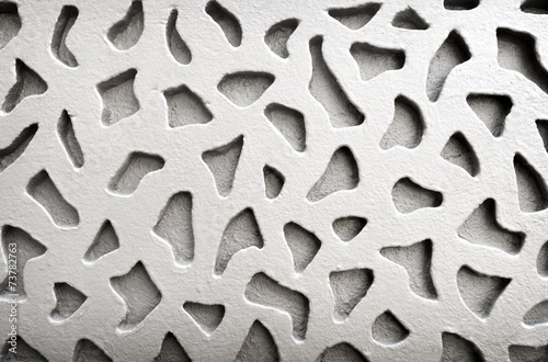 concrete wall with carving