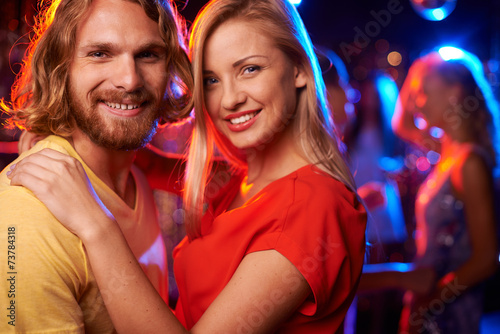 Couple at nightclub