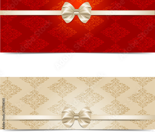 Background with bows