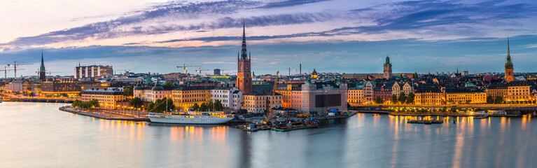 Keuken achterwand Stockholm Zomernacht panorama van Stockholm Zweden  © Sergii Figurnyi
