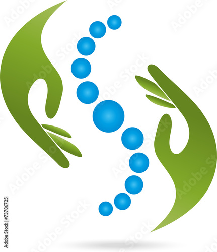 Hände, Heilpraktiker, Orthopädie, Physiotherapie, Logo