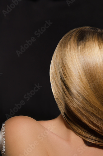 Beautiful women's straightened out hair