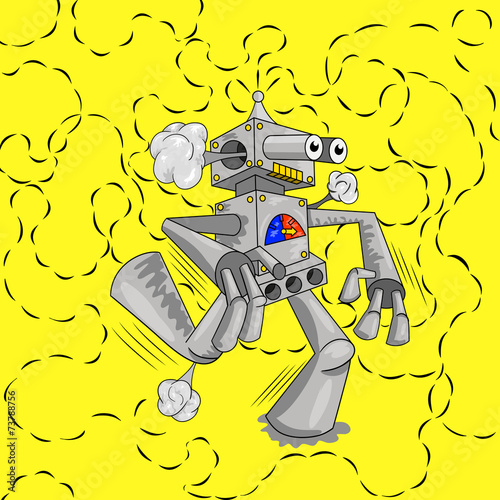 Running the robot emits a signal.
