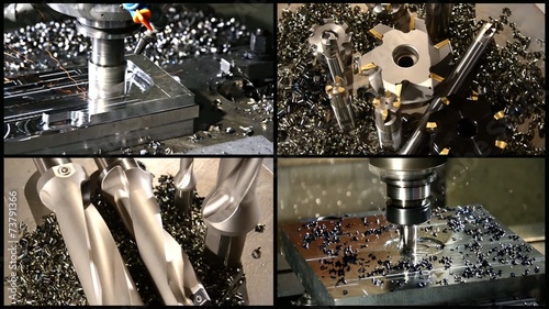 milling machine collage