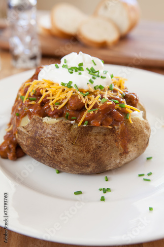 Baked Potato with Chili