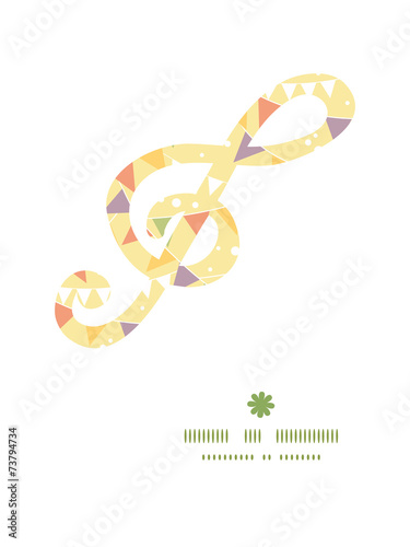 Vector party decorations bunting g_clef musical silhouette