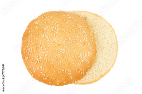 One hamburger bun