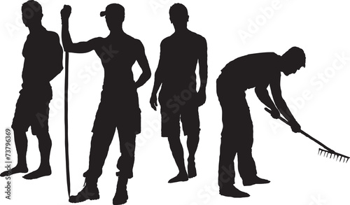 Working people vector