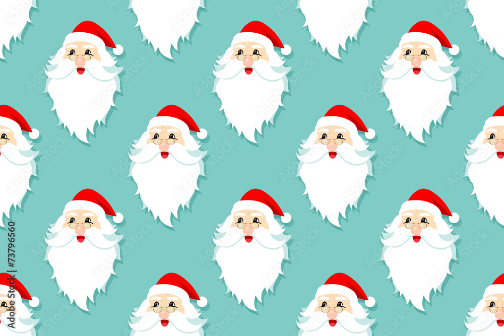 Obraz premium Santa claus seamless pattern