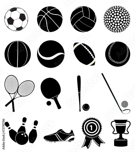 Sport icons set