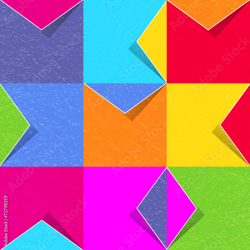 Set of colored paper envelopes vector