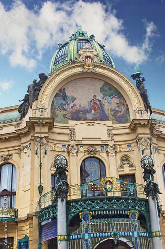 Historic municipal House (Concert Hall) in Prague © unclepodger