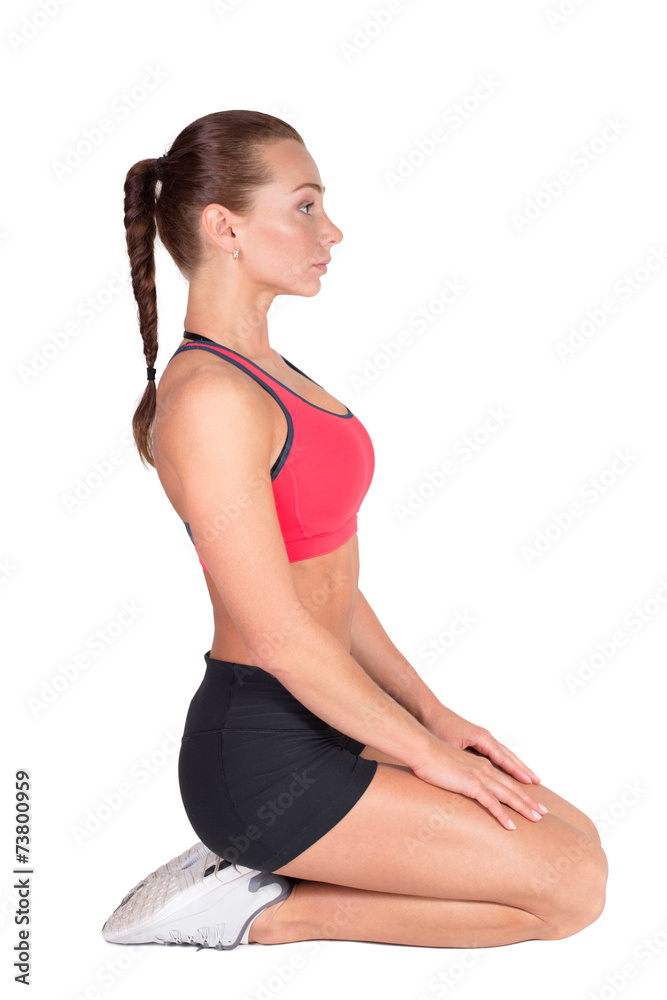 sport and lifestyle concept - woman doing sports sport and lifestyle concept - woman doing sports