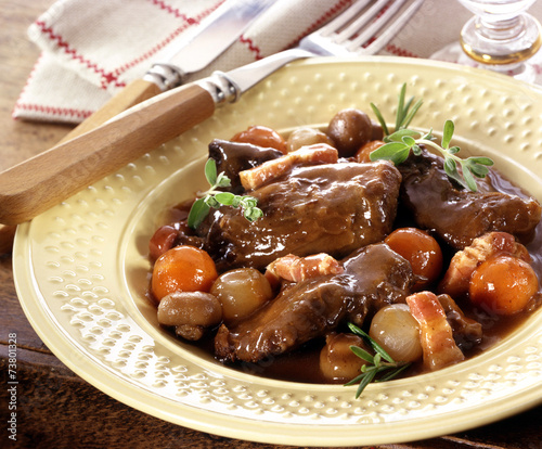 Bourguignon assiette photo