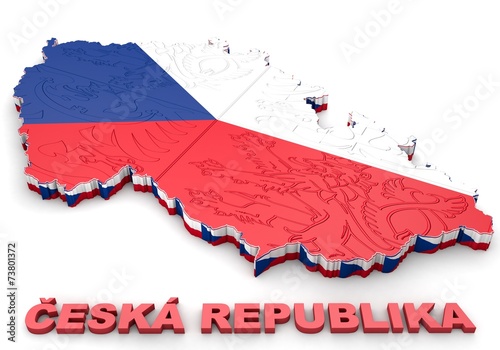 Map illustration of Czech Republic