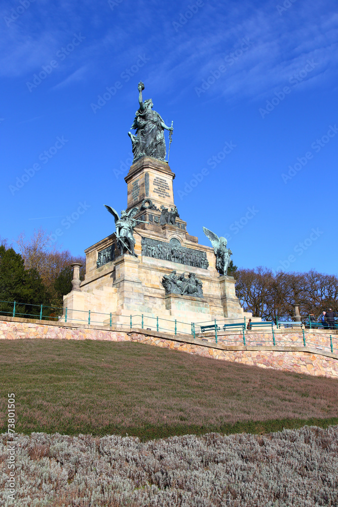 Obraz premium Rüdesheim, Niederwalddenkmal (November 2014)