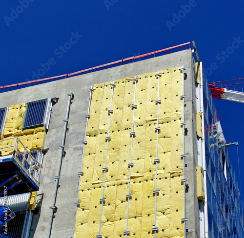 chantier-isolation d'une facade