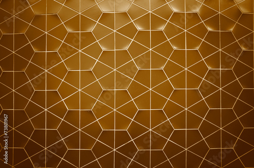 Hexagonal ceramic wall back...