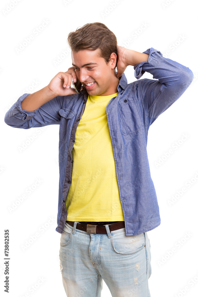Man at the phone Man at the phone