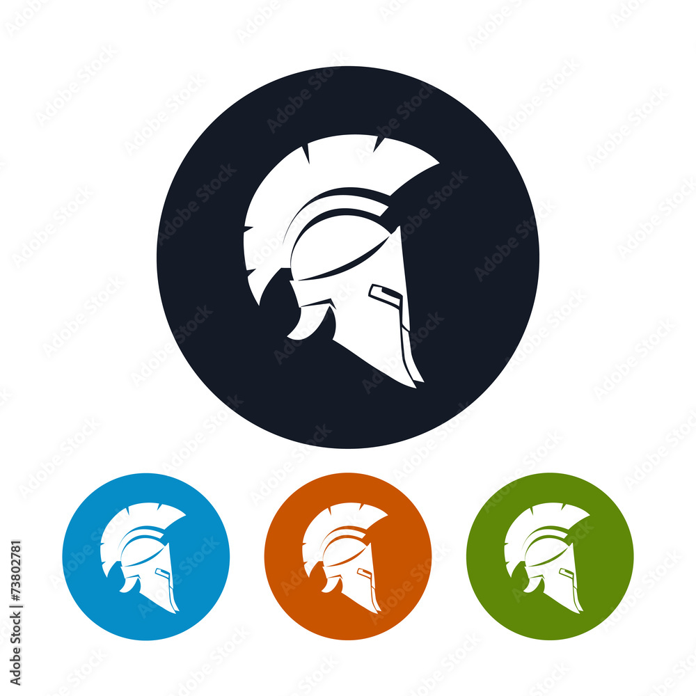 Antique helmet icon, vector illustration Antique helmet icon, vector illustration