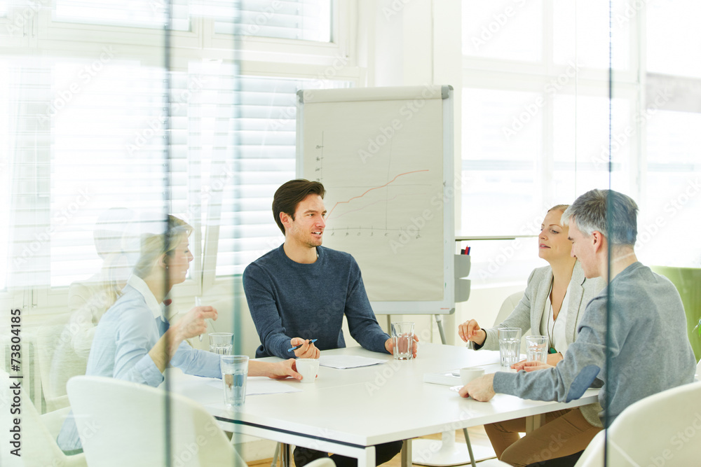 Business Team bei Consulting Meeting Business Team bei Consulting Meeting