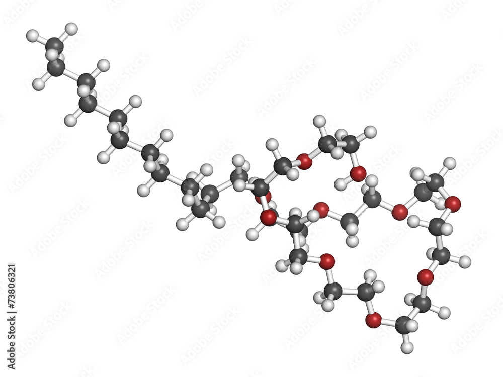 Polidocanol sclerosant drug molecule.