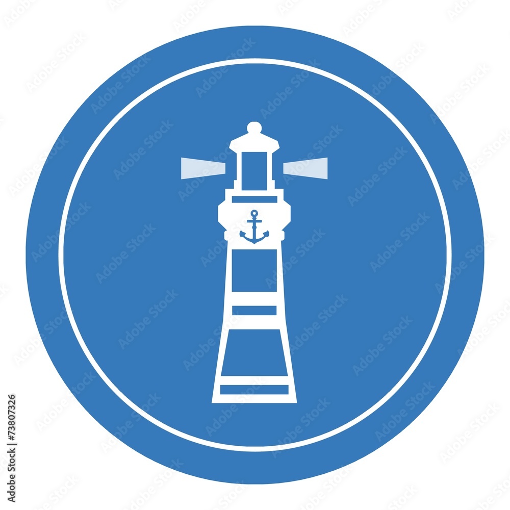 Phare maritime dans un panneau Phare maritime dans un panneau