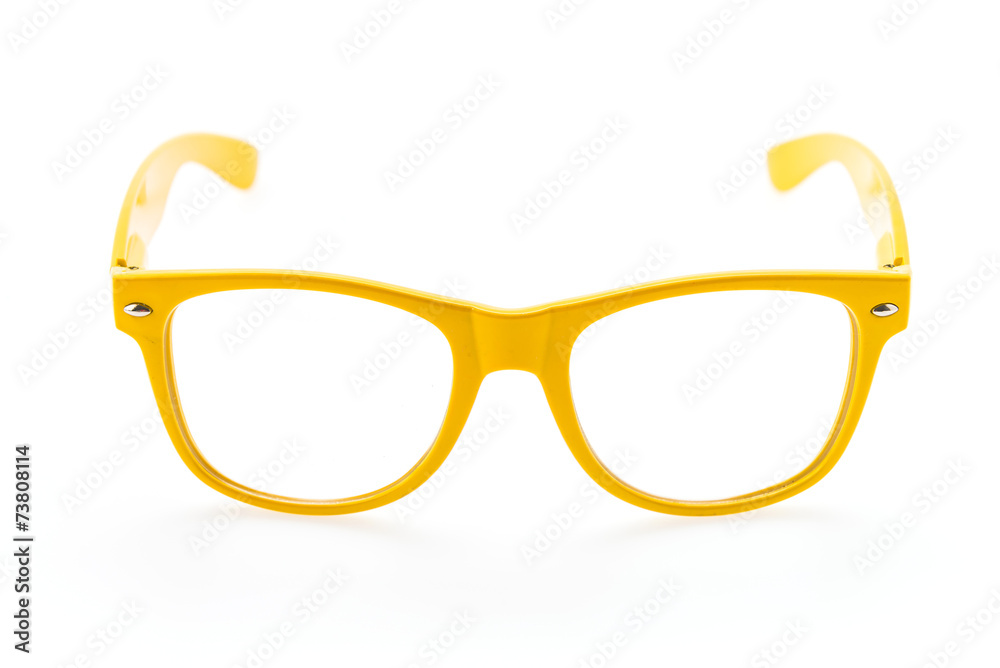 Fototapeta premium Colorful Eyeglasses isolated on white
