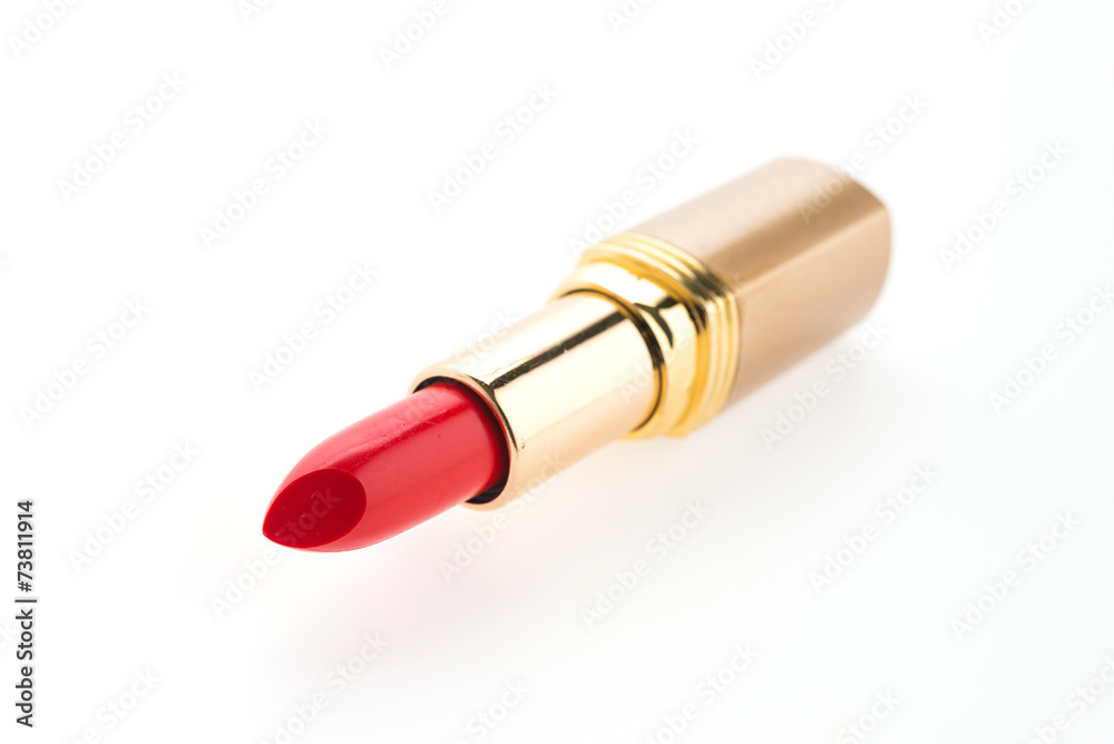 Lipstick isolated on white background