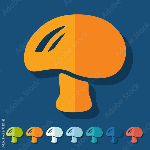 Flat design: mushroom