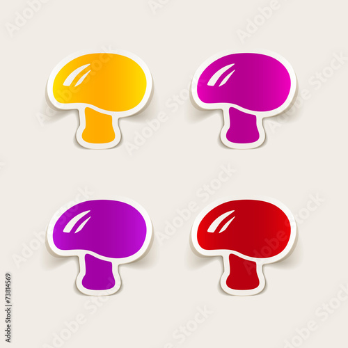 realistic design element: mushroom