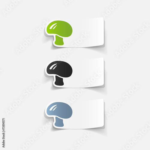 realistic design element: mushroom