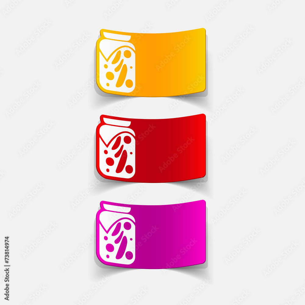 realistic design element: pickled vegetables realistic design element: pickled vegetables