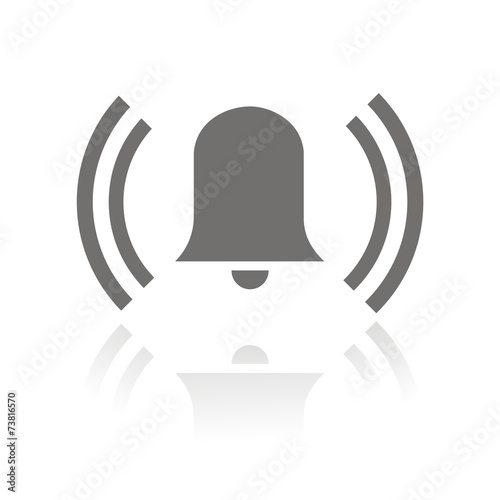 Icono alarma campana FB reflejo