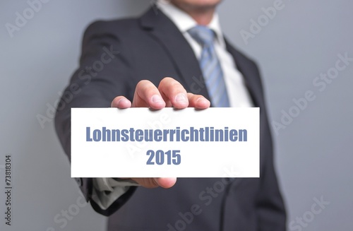 Lohnsteuerrichtlinien 2015 photo